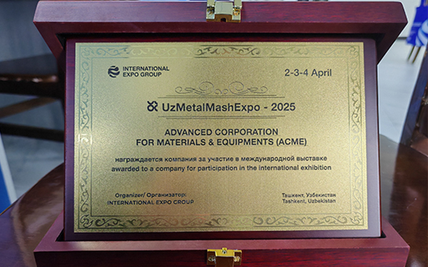 ACME Celebrates Successful Participation at UzMetalMashExpo-2025!